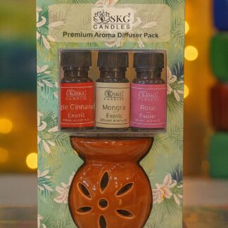 Hanging aroma diffuser pack with 3 oil